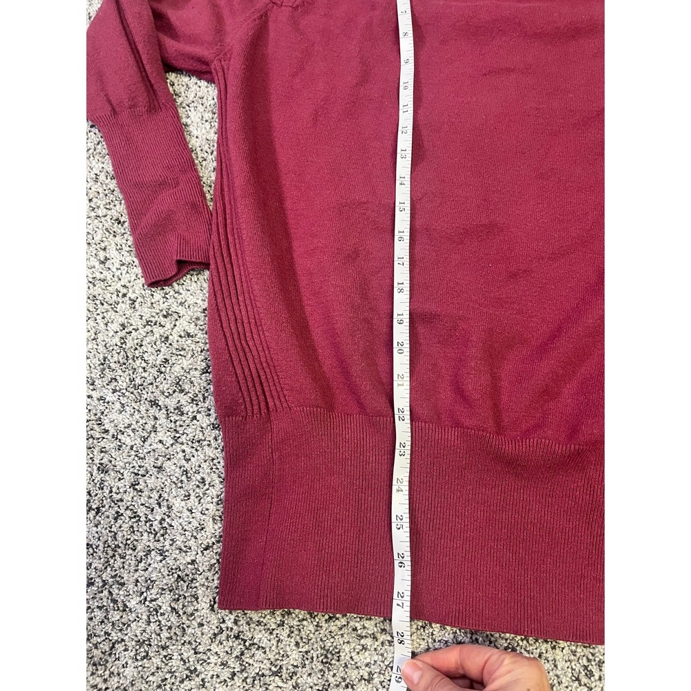 Seraphine‎ Maternity Nursing Pullover Knit Sweater, Mock-Neck Size XXL Berry Red - Picture 10 of 12